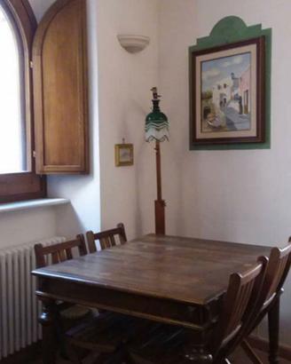 ANTICO TAVOLO SEMI-QUADRATO INGLESE