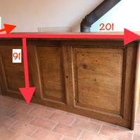 bancone artigianale arte povera