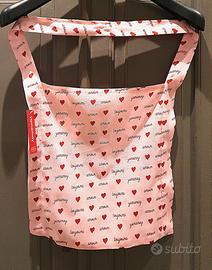Borsa rosa cuori e scritte Yamamay