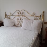 Spalliera letto matrimoniale ottone