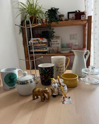 Set 10 Oggetti Casa: Tazze, Decorazioni, Gnomo