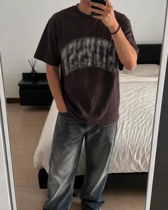 Maglia H&M Stussy Style Marrone Oversize