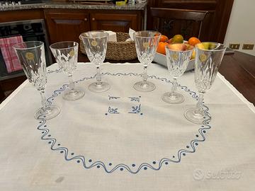 Set di bicchieri in cristallo