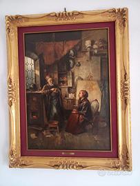 Quadro Antico "L'Antiquario" Domenico Induno
