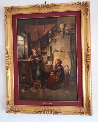 Quadro Antico "L'Antiquario" Domenico Induno