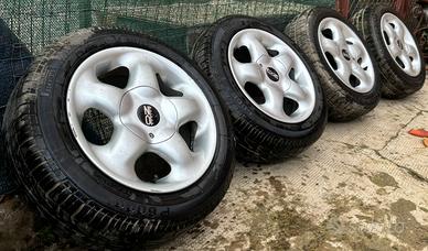 Quattro cerchi in lega Oz 14 pollici Fiat pun/pand