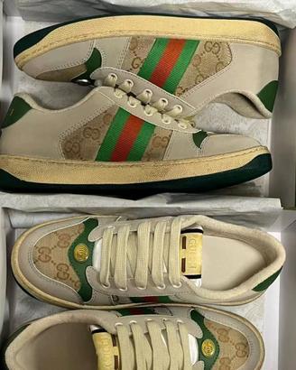 GUCCI Screener Sneakers Uomo, 42 – Verde