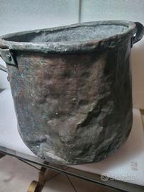  ANTICO PAIOLO IN RAME RARO
