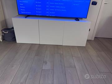 Mobile IKEA BESTÅ bianco con ante – 180×42×64 cm