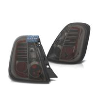 FANALI FIAT 500 07-15 LED FONDO CROMATO FUME