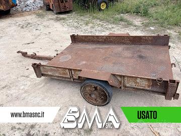 Rimorchio in ferro per trasporto cingoli a pianale