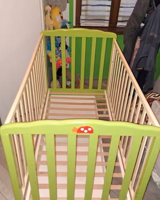 Lettino bambino con sponde regolabili e cassetto 