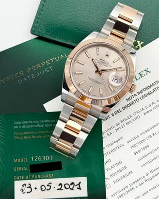 Rolex Datejust 41 Sundust, Nuovo mai indossato