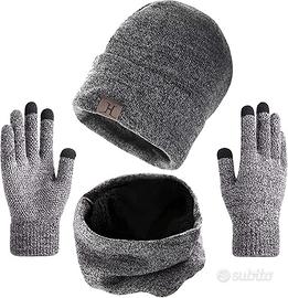 Cappello Invernali Uomo  Guanti Touch Screen