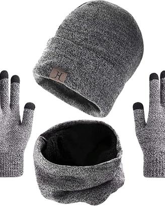 Cappello Invernali Uomo  Guanti Touch Screen