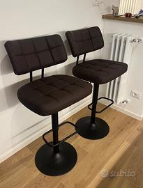 2 Belli Sgabelli regolabili imbottiti