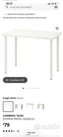 Tavolo Bianco Olov Ikea NUOVO