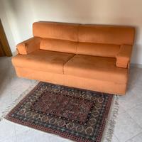 Divano letto matrimoniale arancione