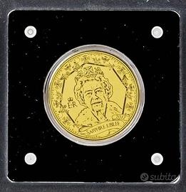 Moneta oro 24kt Regina Elisabetta II - giubileo