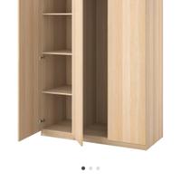 armadio pax ikea forsand effetto rovere