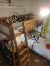 Cameretta a soppalco completa