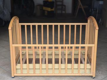 Lettino PALI bambino con materasso e ruote