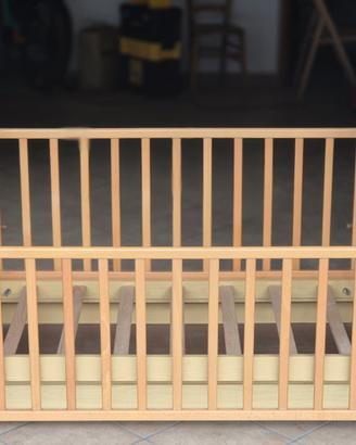 Lettino PALI bambino con materasso e ruote