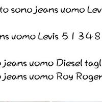 jeans di marca uomo