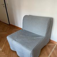 Poltrona letto IKEA,  grigio chiaro