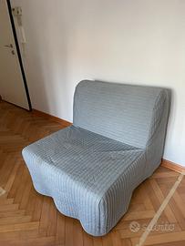 Poltrona letto IKEA,  grigio chiaro