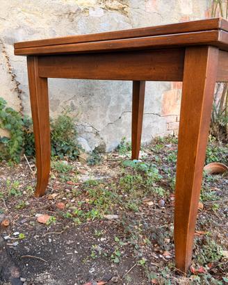 Tavolo in legno - arte povera con 4 sedie