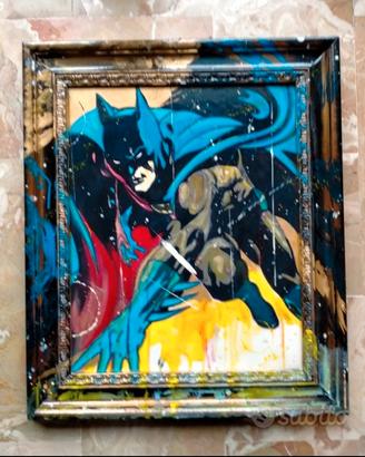 Quadro Batman DC artista Arena Antonello fumetto 