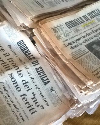 Giornale di Sicilia giornali quotidiani ORIGINALI
