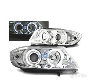FARI BMW E90 E91 05-08 OCCHI ANGEL CCFL CROMATI