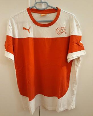 Maglia calcio in cotone della Svizzera