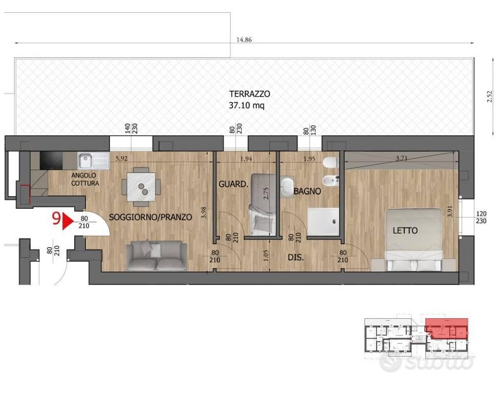 Apartment in Reggio Emilia, Betonica, Carrozzone-Betonica - Vista 2