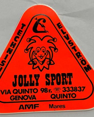 ADESIVO VINTAGE JOLLY SPORT GENOVA QUINTO STICKER