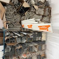 Stock materiale elettrico canaline, raccordi, etc