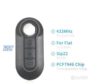 CHIAVE COMPLETA FIAT 500 PANDA PUNTO BRAVO GRANDE 