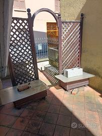 Struttura per fiori a pannelli