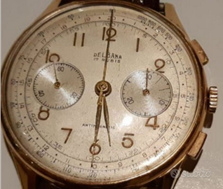 Orologio cronografo d'oro Delbana