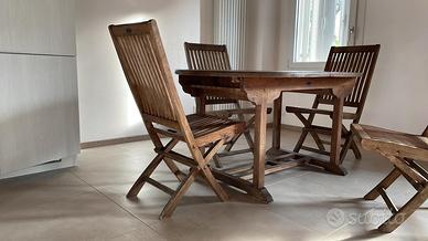 Tavolo ovale in legno Teak