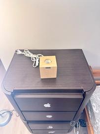 Lampade Cubiche in Legno-10 cm attacco E27