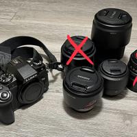 Panasonic Lumix G80 con diverse ottiche