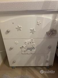 Cassettiera/fasciatoio erbani