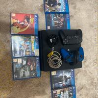 PLAYSTATION 4, 2 CONTROLLER, 7 GIOCHI