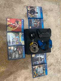 PLAYSTATION 4, 2 CONTROLLER, 7 GIOCHI