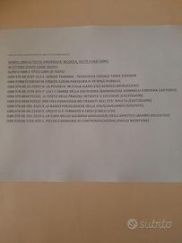 LIBRI DI TESTO UNIVERSITA' BICOCCA-COME NUOVI