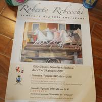 Locandina mostra pittore Roberto Rebecchi