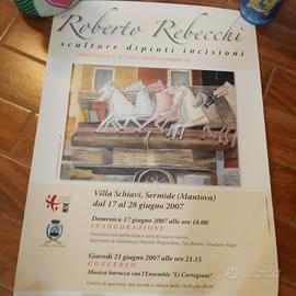 Locandina mostra pittore Roberto Rebecchi